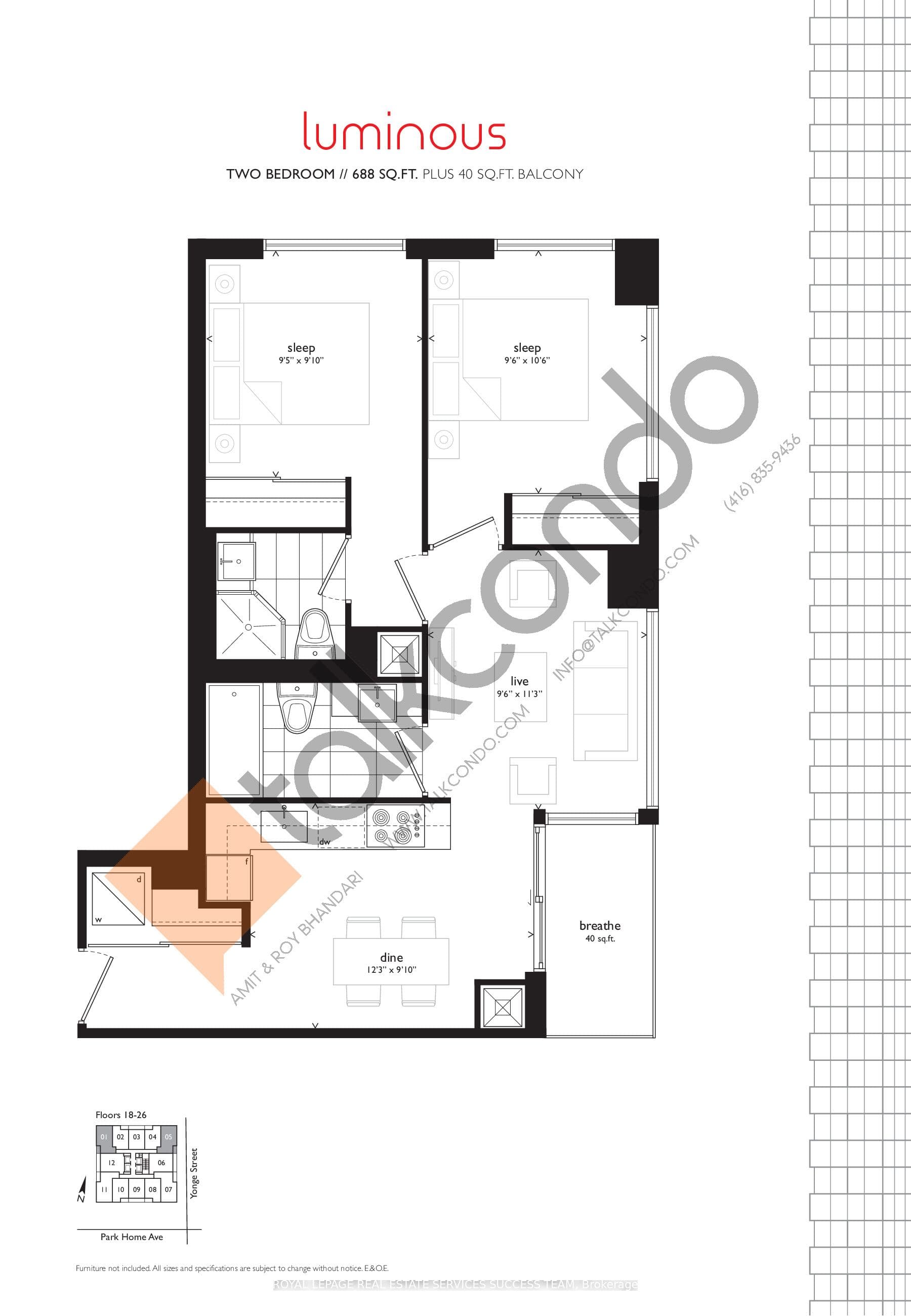 5180 Yonge Street 2205, Toronto, ON M2N 5P6
