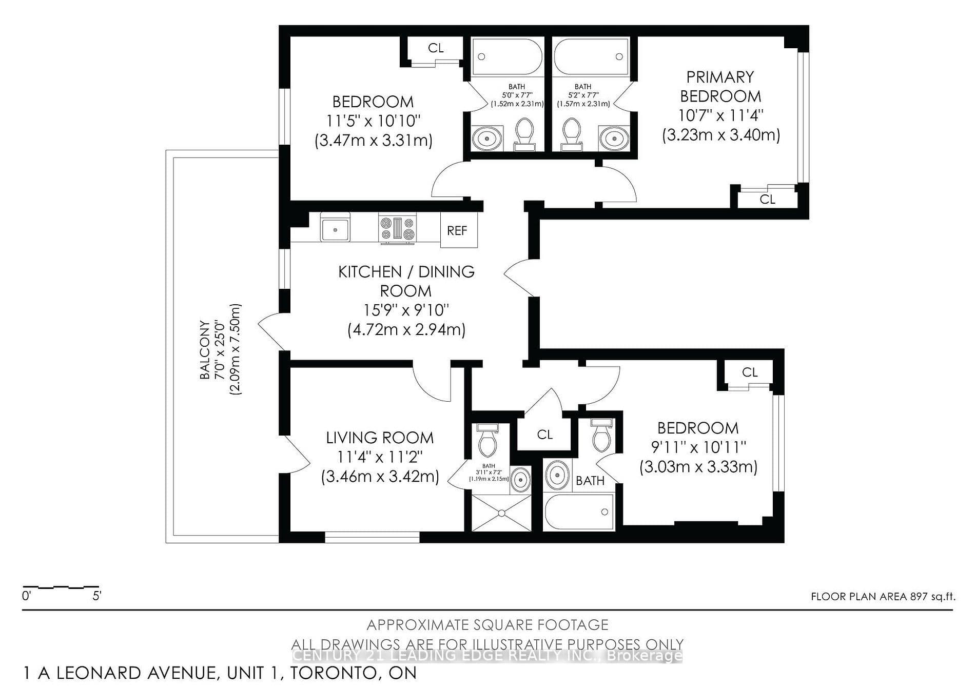 1 A Leonard Avenue 3, Toronto, ON M5T 2P8